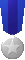 Medal 3 Blue Silver